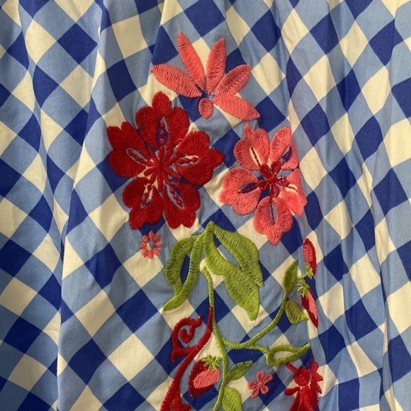 Matilda Jane Girls Small Skirt Plaid Strawberry print - Picture 2 of 7